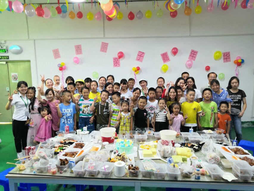 當生產旺季迎來小候鳥，雅香麗百忙之中為員工舉辦親子活動